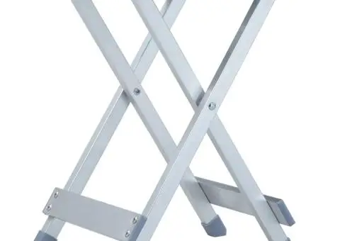 Taburet de camping, 28 x 26 x 39 cm, aluminiu - 1/5