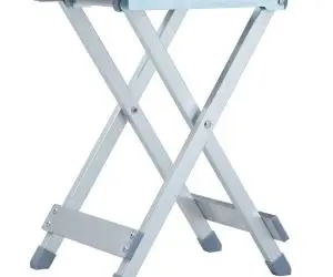 vidaXL Taburet de camping, 28 x 26 x 39 cm, aluminiu