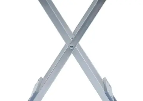 Taburet de camping, 28 x 26 x 39 cm, aluminiu - 2/5