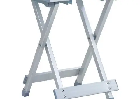 Taburet de camping, 28 x 26 x 39 cm, aluminiu - 5/5