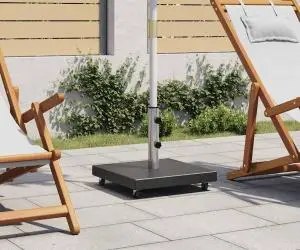 vidaXL Suport umbrelă de soare, negru, 30 kg, granit, pătrat