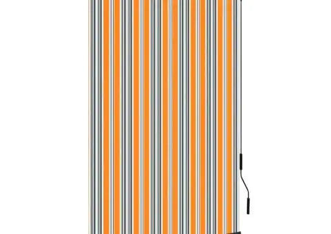 Jaluzea tip rulou de exterior, galben și albastru, 120 x 250 cm - 1/5