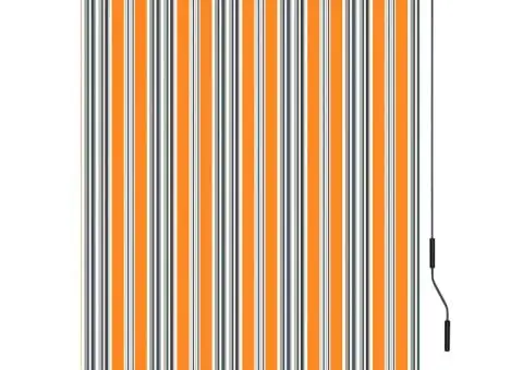 Jaluzea tip rulou de exterior, galben și albastru, 120 x 250 cm - 2/5