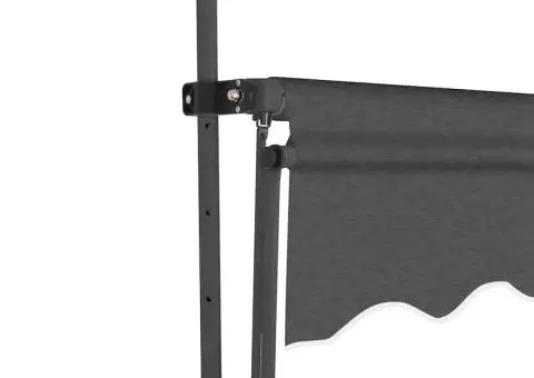 Copertină retractabilă manual cu LED, antracit, 350 cm - 4/5