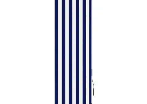 Jaluzea tip rulou de exterior, albastru și alb, 60 x 250 cm - 1/5