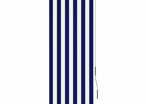 Jaluzea tip rulou de exterior, albastru și alb, 60 x 250 cm - 2/5