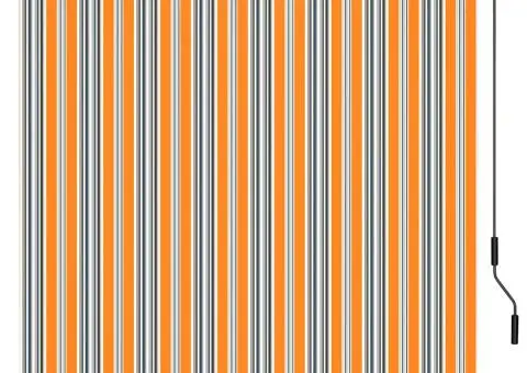 Jaluzea tip rulou de exterior, galben și albastru, 160 x 250 cm - 2/5