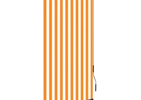 Jaluzea tip rulou de exterior, alb și portocaliu, 100 x 250 cm - 1/5