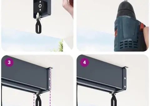 Jaluzea tip rulou de exterior, alb și portocaliu, 100 x 250 cm - 5/5