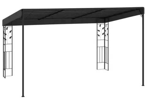 Pavilion de perete, antracit, 4 x 3 x 2,5 m - 3/5