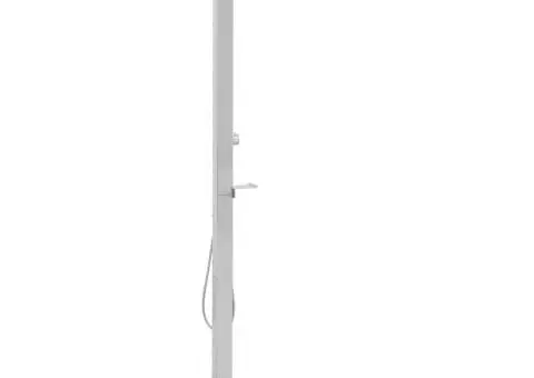 Duș de grădină, oțel inoxidabil, pătrat - 4/5