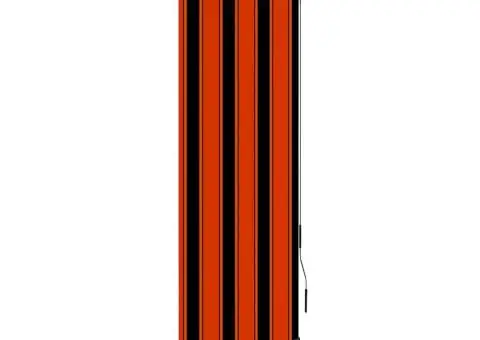 Jaluzea tip rulou de exterior, portocaliu și maro, 60 x 250 cm - 1/5