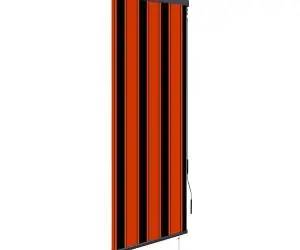 vidaXL Jaluzea tip rulou de exterior, portocaliu și maro, 60 x 250 cm