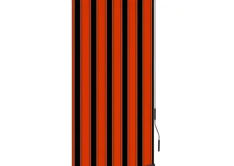 Jaluzea tip rulou de exterior, portocaliu și maro, 100 x 250 cm - 1/5