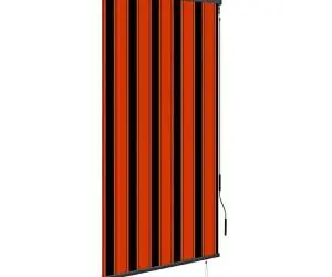 vidaXL Jaluzea tip rulou de exterior, portocaliu și maro, 100 x 250 cm
