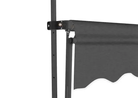 Copertină retractabilă manual cu LED, antracit, 250 cm - 4/5