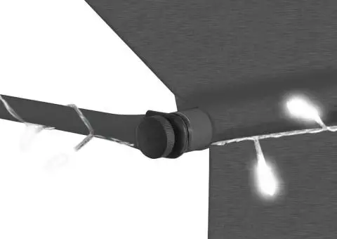 Copertină retractabilă manual cu LED, antracit, 250 cm - 5/5