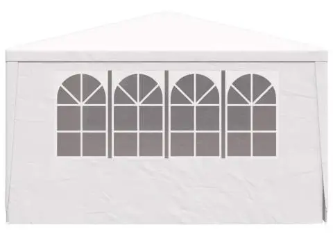 Cort de petrecere profesional cu pereți alb 4 x 4 m 90 g/m² - 5/5