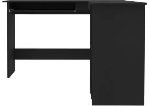 Birou de colț în formă de L, negru 120x140x75 cm lemn prelucrat - 4/5