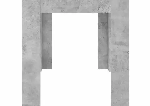 Masă de bucătărie, gri beton, 120x60x76 cm, lemn prelucrat - 5/5
