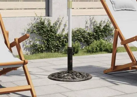 Suport de umbrelă, bronz, 12 kg, fontă, 48 cm - 1/5