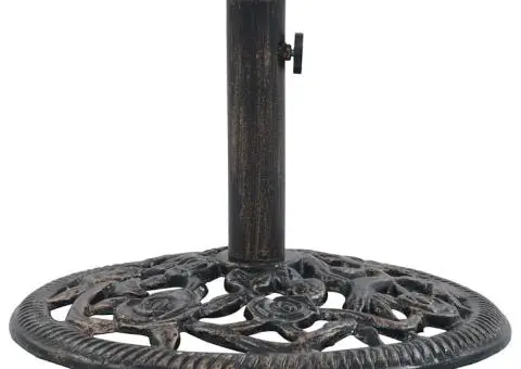 Suport de umbrelă, bronz, 12 kg, fontă, 48 cm - 2/5