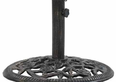 Suport de umbrelă, bronz, 12 kg, fontă, 48 cm - 4/5