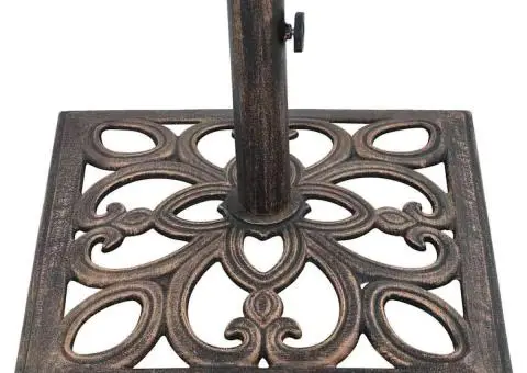 Suport de umbrelă, bronz, 12 kg, fontă, 49 cm - 4/5