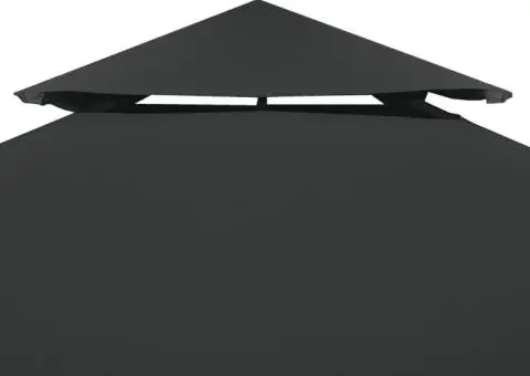 Acoperiș de pavilion, 2 niveluri, antracit, 4x3 m, 310 g/m² - 3/5