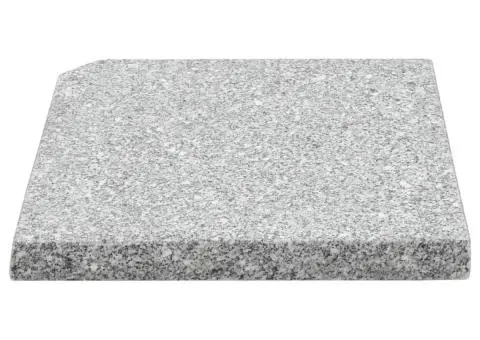 Placă de greutate umbrelă, gri, 25 kg, granit, pătrat - 3/5