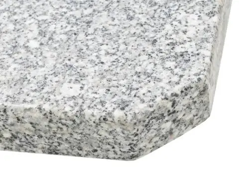 Placă de greutate umbrelă, gri, 25 kg, granit, pătrat - 5/5