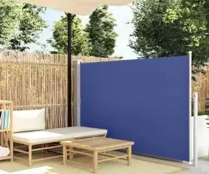 vidaXL Copertină laterală retractabilă, albastru, 140x300 cm