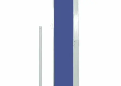 Copertină laterală retractabilă, albastru, 140x300 cm - 4/5