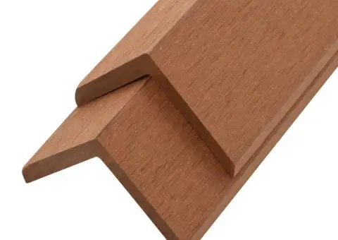 Margini cornier pentru terasă WPC, 5 buc, 170 cm, maro deschis - 2/5