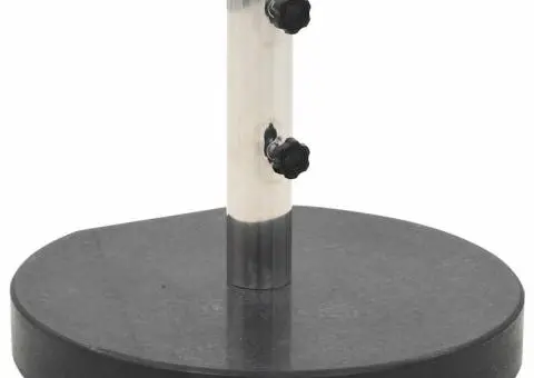 Suport umbrelă de soare, negru, 28,5 kg, granit, rotund - 2/5
