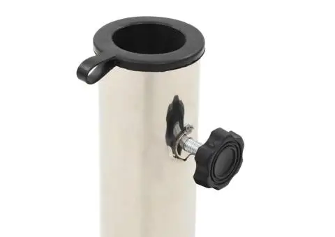 Suport umbrelă de soare, negru, 28,5 kg, granit, rotund - 4/5