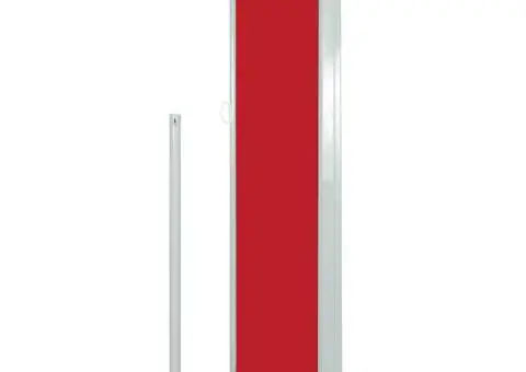 Copertină laterală retractabilă, roșu, 120x300 cm - 3/5