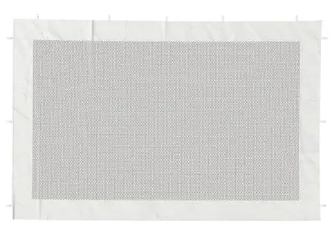 Perete lateral cort petrecere, 2 buc., alb și negru, plasă - 3/5