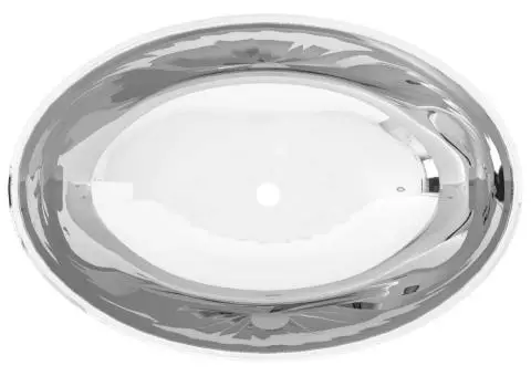 Chiuvetă de baie, argintiu, 40 x 33 x 13,5 cm, ceramică - 3/5