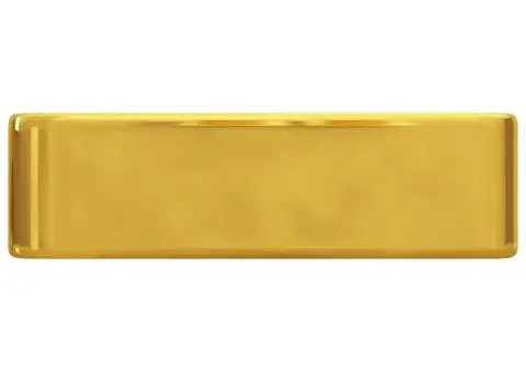 Chiuvetă cu orificiu de robinet, auriu, 48x37x13,5 cm, ceramică - 3/5