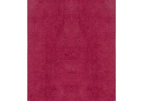 Set covorașe baie, 3 piese, fucsia, textil - 2/5