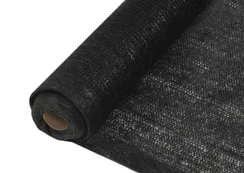 Plasă protecție vizuală, negru, 2x25 m, HDPE - 1/5