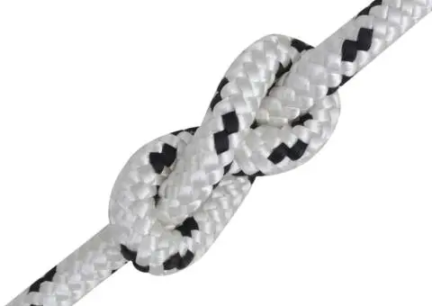 Frânghie împletită barcă, alb, 250 m, poliester, 12 mm - 2/2