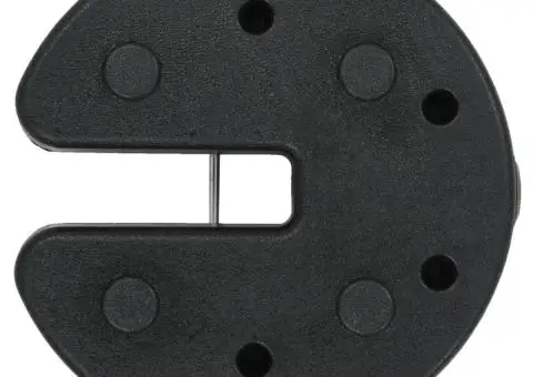 Plăci de greutate pavilion, 4 buc., negru, 220x50 mm, beton - 4/5