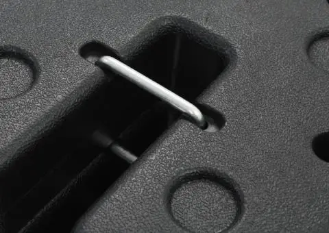 Plăci de greutate pavilion, 4 buc., negru, 220x50 mm, beton - 5/5