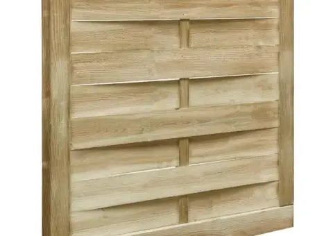 Poartă de grădină, 100x75 cm, lemn de pin tratat verde - 1/4