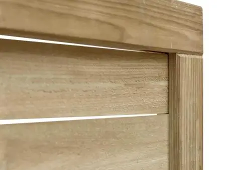 Poartă de grădină, 100x75 cm, lemn de pin tratat verde - 3/4