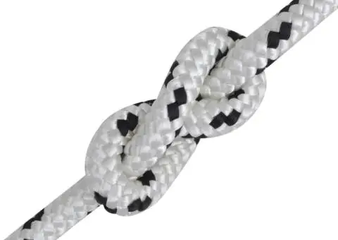 Frânghie împletită barcă, alb, 250 m, poliester, 6 mm - 2/2