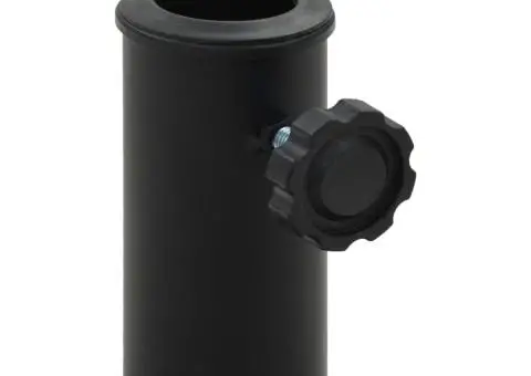 Suport umbrelă de soare, negru, 8 kg, polirășină, pătrat - 3/5