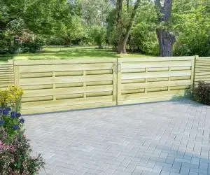 vidaXL Porți de grădină 2 buc. verde 150x75 cm lemn de pin tratat